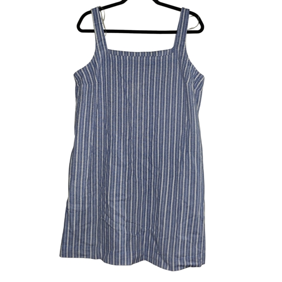 Womens A New Day Blue and White Sleeveless Sundress, Medium, NWT!! - Picture 1 of 3